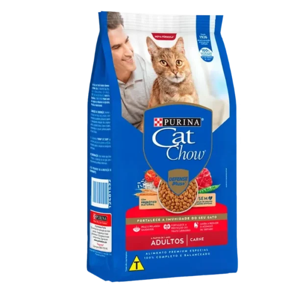 Ração Cat Chow para Gatos Adultos Sabor Carne (2)